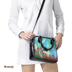 New Zealand Tomtit Shoulder Handbag Maori Koru With Pohutukawa Galaxy Style LT05