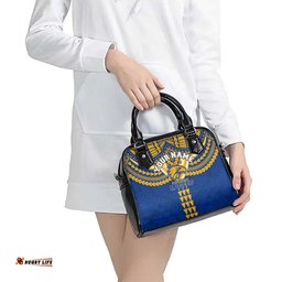 Personalized West Coast Eagles Shoulder Handbag Polynesian Tribal Pattern Heritage Football TS04