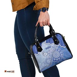 Roos Football Shoulder Handbag Aboriginal Dot Art Pattern DT05