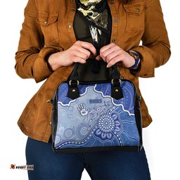 Roos Football Shoulder Handbag Aboriginal Dot Art Pattern DT05