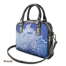 Roos Football Shoulder Handbag Aboriginal Dot Art Pattern DT05