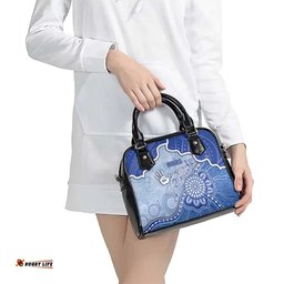 Roos Football Shoulder Handbag Aboriginal Dot Art Pattern DT05