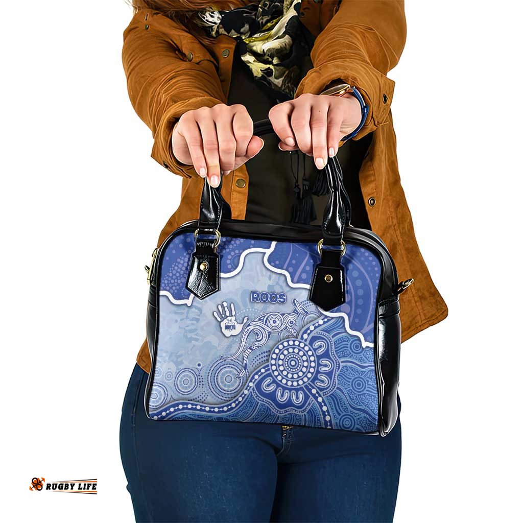 Roos Football Shoulder Handbag Aboriginal Dot Art Pattern DT05