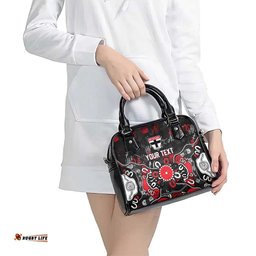 Personalized St Kilda Saints Shoulder Handbag Aboriginal Dot Painting Graffiti Style TS04