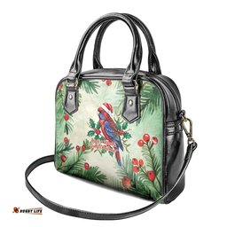 Watercolor Floral Crimson Rosella Shoulder Handbag Its Aussie Christmas Time! LT9