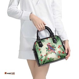 Watercolor Floral Crimson Rosella Shoulder Handbag Its Aussie Christmas Time! LT9