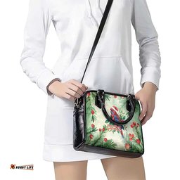 Watercolor Floral Crimson Rosella Shoulder Handbag Its Aussie Christmas Time! LT9