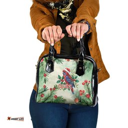 Watercolor Floral Crimson Rosella Shoulder Handbag Its Aussie Christmas Time! LT9