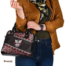 Taniko Aotearoa Shoulder Handbag Poutama Mix Piwakawaka - Ver02 LT7