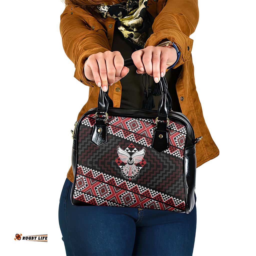 Taniko Aotearoa Shoulder Handbag Poutama Mix Piwakawaka - Ver02 LT7
