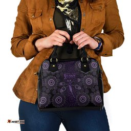 Purple Dragonfly Aboriginal of Hope Shoulder Handbag Australian Epilepsy Awareness LT9