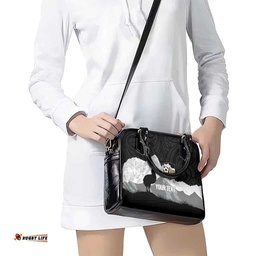 New Zealand South Island Football Custom Shoulder Handbag Aoraki Mount Cook With Kiwi Maori Pattern LT14