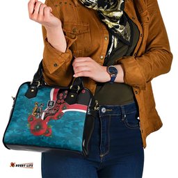 Port Power ANZAC Personalised Shoulder Handbag Lest We Forget Poppy Camo LT9