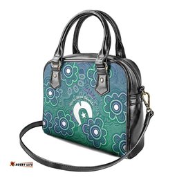 Sea Turtle Torres Strait Islands Shoulder Handbag Pacific Indigenous Australian Oceanic Dot Art TS04