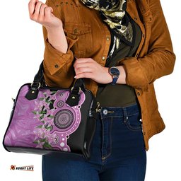 Australia Boronia Shoulder Handbag Aussie Native Flowers Indigenous Art LT14
