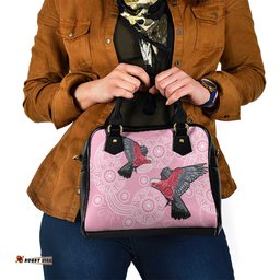Pink Galah Aussie Aboriginal Shoulder Handbag Soaring High LT7