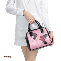 Pink Galah Aussie Aboriginal Shoulder Handbag Soaring High LT7