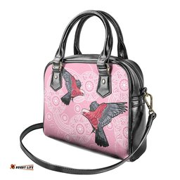 Pink Galah Aussie Aboriginal Shoulder Handbag Soaring High LT7