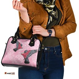 Pink Galah Aussie Aboriginal Shoulder Handbag Soaring High LT7