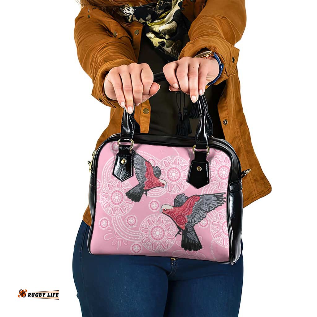 Pink Galah Aussie Aboriginal Shoulder Handbag Soaring High LT7