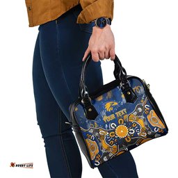 Personalized West Coast Eagles Shoulder Handbag Aboriginal Dot Painting Graffiti Style TS04