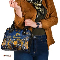 Personalized West Coast Eagles Shoulder Handbag Aboriginal Dot Painting Graffiti Style TS04