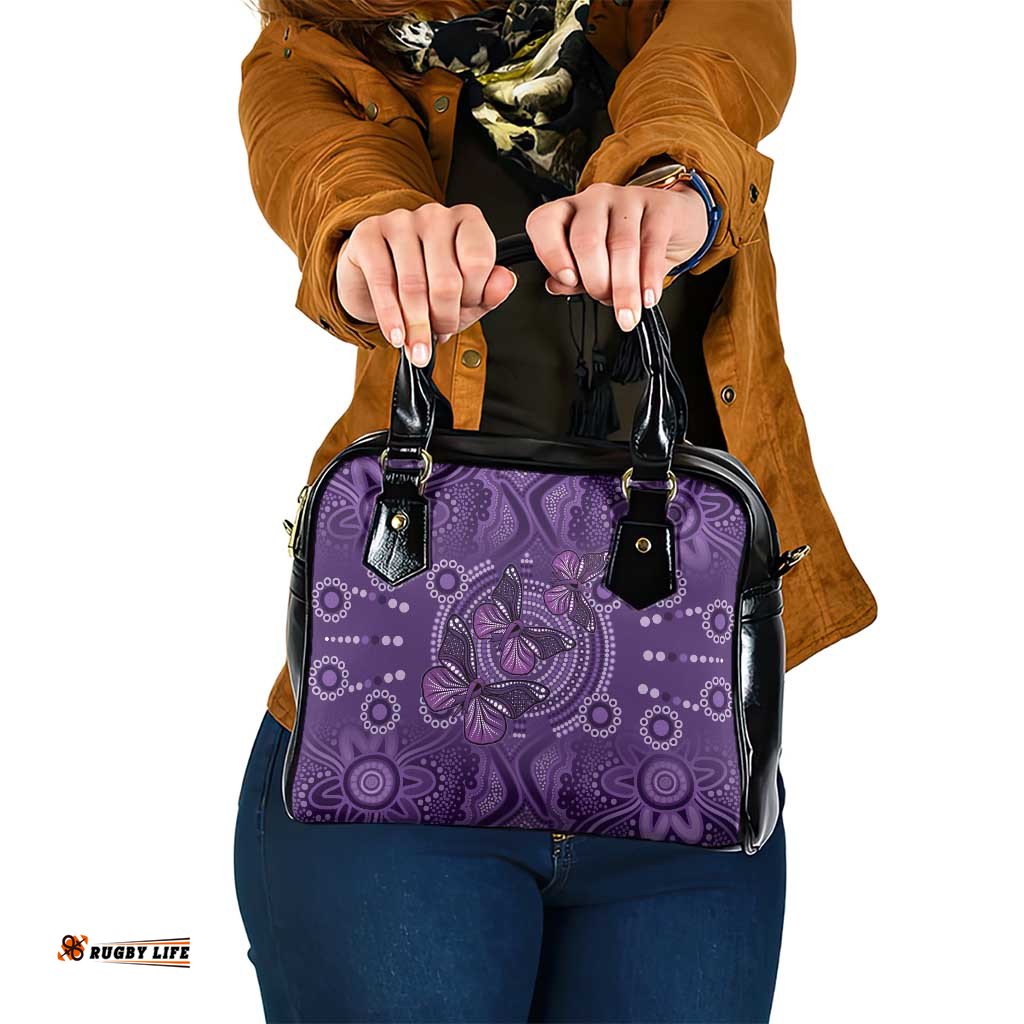 Purple Butterfly Spirit Shoulder Handbag Australian Epilepsy Awareness LT9