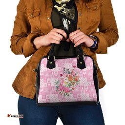 Sweet Pink Cockatoos Aussie Santa Shoulder Handbag Australia Christmas Vibes LT9