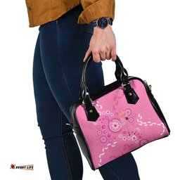 Pink Ribbon Australia Shoulder Handbag Breast Cancer Awareness Aboriginal Cacatua leadbeateri LT14