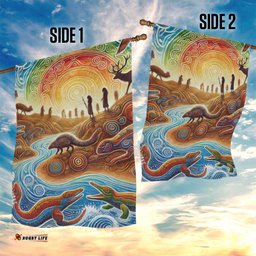 Aboriginal Dreamtime Animals Stories Garden Flag LT9
