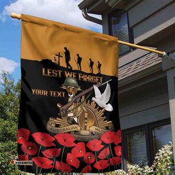 Australia ANZAC Day Personalised Garden Flag Honouring The Animals That Served LT9