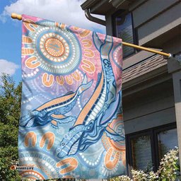 Aussie NAIDOC Week Pastel Garden Flag Dreaming Whales LT7