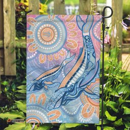 Aussie NAIDOC Week Pastel Garden Flag Dreaming Whales LT7