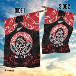 Aotearoa Toitu Te Tiriti Garden Flag Haka Tiki Honour The Treaty LT14