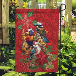 Aussie Native Bird Garden Flag Aboriginal Inspired Christmas LT9
