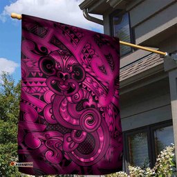 Aotearoa Maori Hei Tiki Garden Flag Mawhero Kowhaiwhai Puhoro Motif LT9