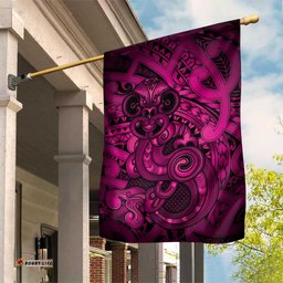 Aotearoa Maori Hei Tiki Garden Flag Mawhero Kowhaiwhai Puhoro Motif LT9