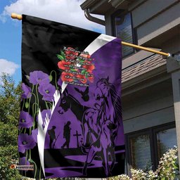 Australia ANZAC Day Garden Flag Animals of War - Lest We Forget LT7
