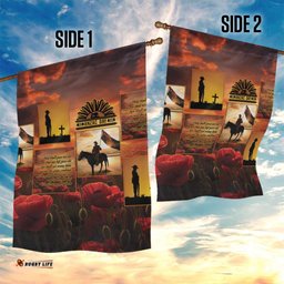 ANZAC Day Film Reel Lest We Forget Garden Flag Australia NZ Memorial LT9
