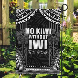 Aotearoa Toitu Te Tiriti Garden Flag No Kiwi Without Iwi LT05