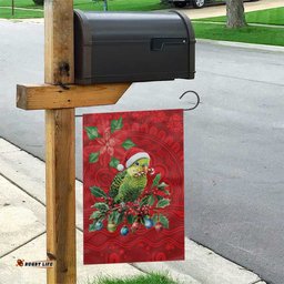 Aussie Green Budgerigar Garden Flag Aboriginal Inspired Christmas LT9
