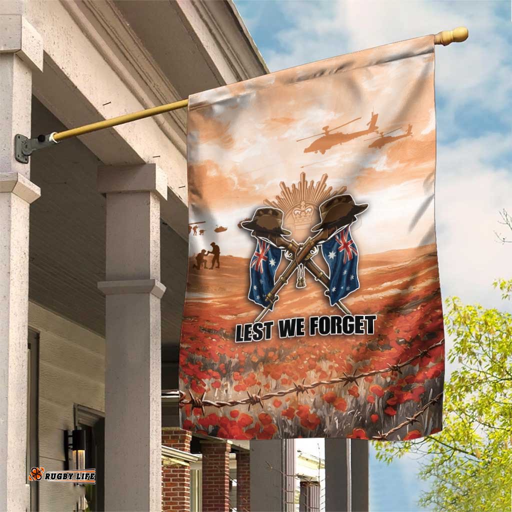 ANZAC Day Garden Flag Commemorative Soldier Tribute DT05
