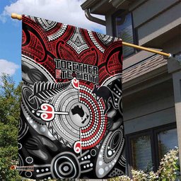 Aotearoa and Australia Garden Flag New Zealand Honour The Treaty Ake!Ake!Ake! LT9