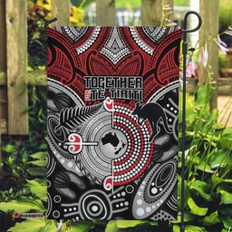 Aotearoa and Australia Garden Flag New Zealand Honour The Treaty Ake!Ake!Ake! LT9