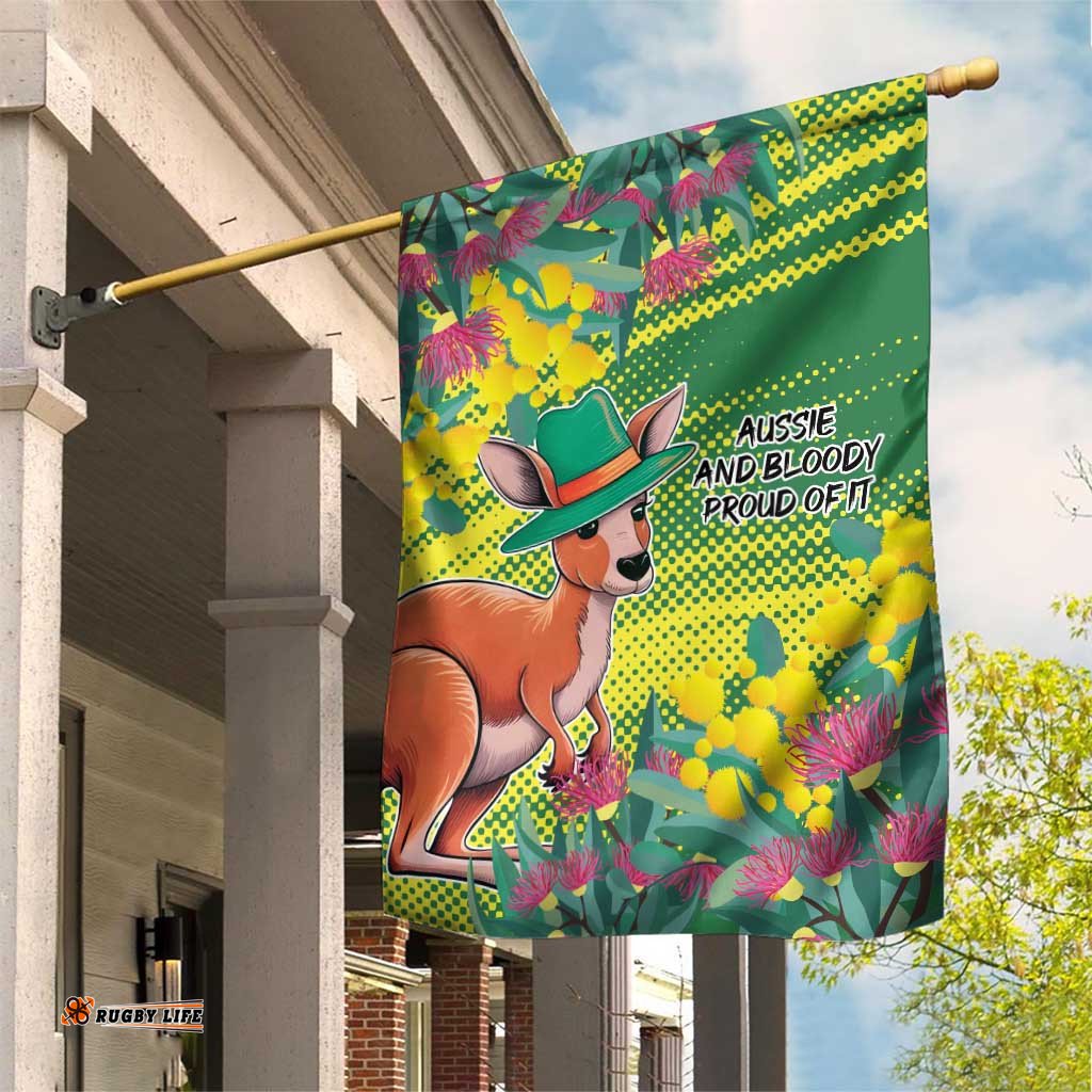 Aussie and Bloody Proud of It Garden Flag Happy Australia Day LT9