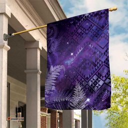Aotearoa Taniko Matariki Garden Flag Cosmic Violet LT7