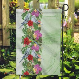 Aussie Budgies Blue And Green Tropical Birds Garden Flag LT9