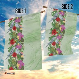 Aussie Budgies Blue And Green Tropical Birds Garden Flag LT9