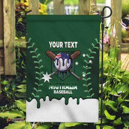 Australia 2026 Baseball Custom Garden Flag Go Aussie Drip Style LT14