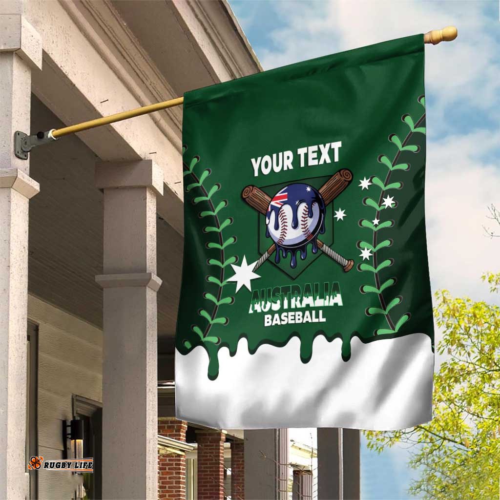 Australia 2026 Baseball Custom Garden Flag Go Aussie Drip Style LT14